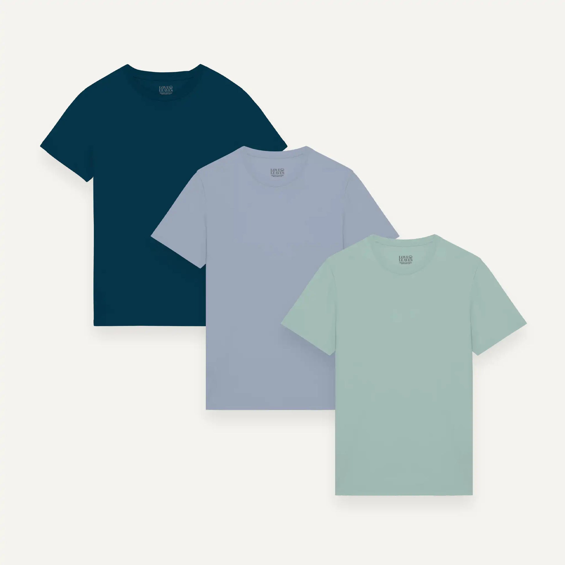 Men's 3 Pack Plain Organic T-shirt