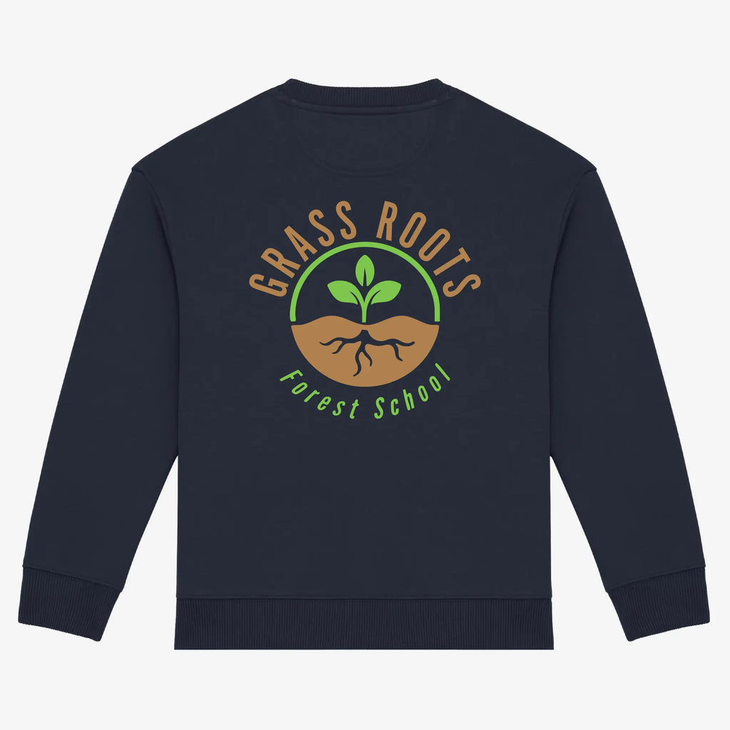 Grass Roots Forest School Adults Oversized Sweatshirt (Organic Cotton)