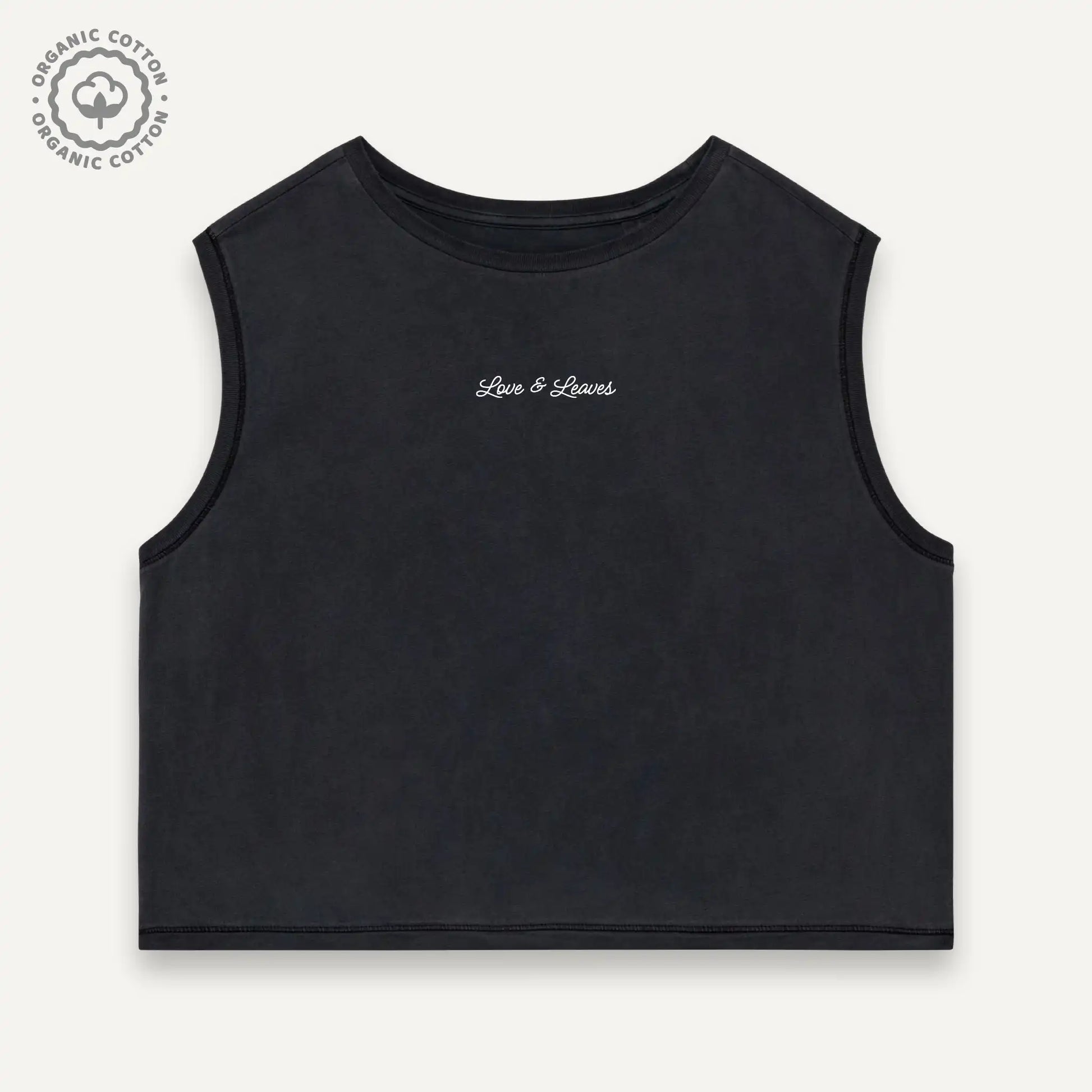Women's Organic Sleeveless Crop Tank