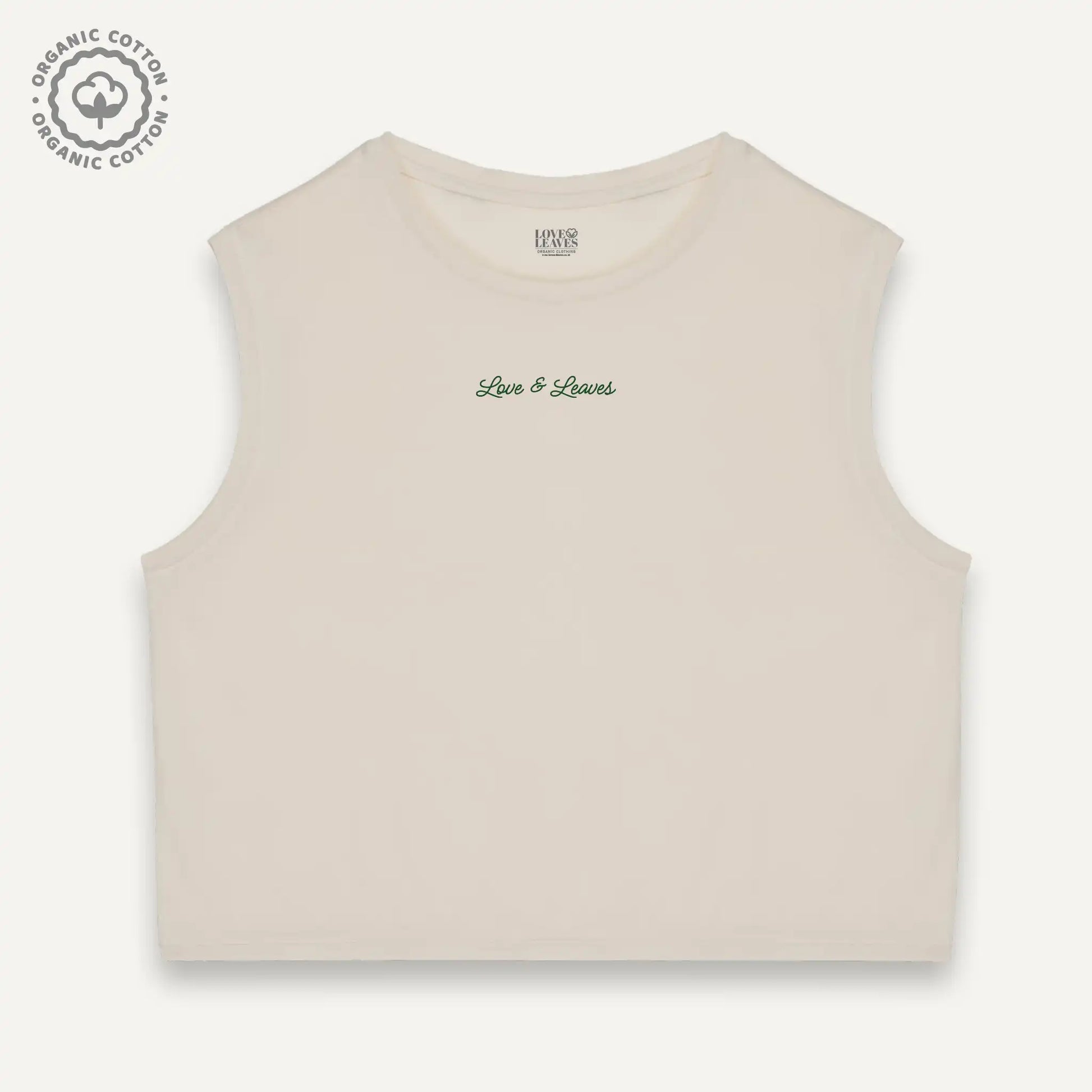 Women's Organic Sleeveless Crop Tank