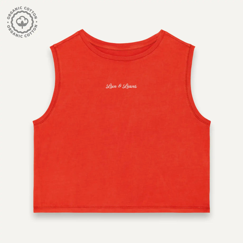 Women's Organic Sleeveless Crop Tank