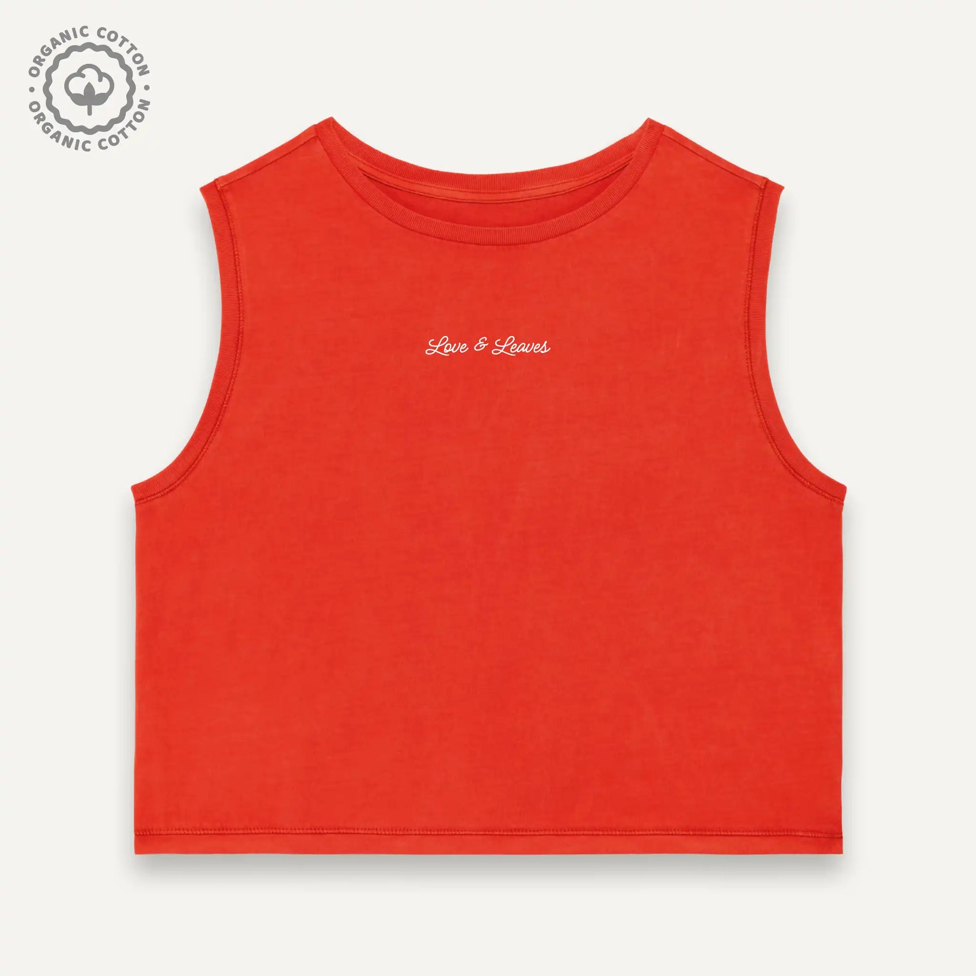 Women's Organic Sleeveless Crop Tank