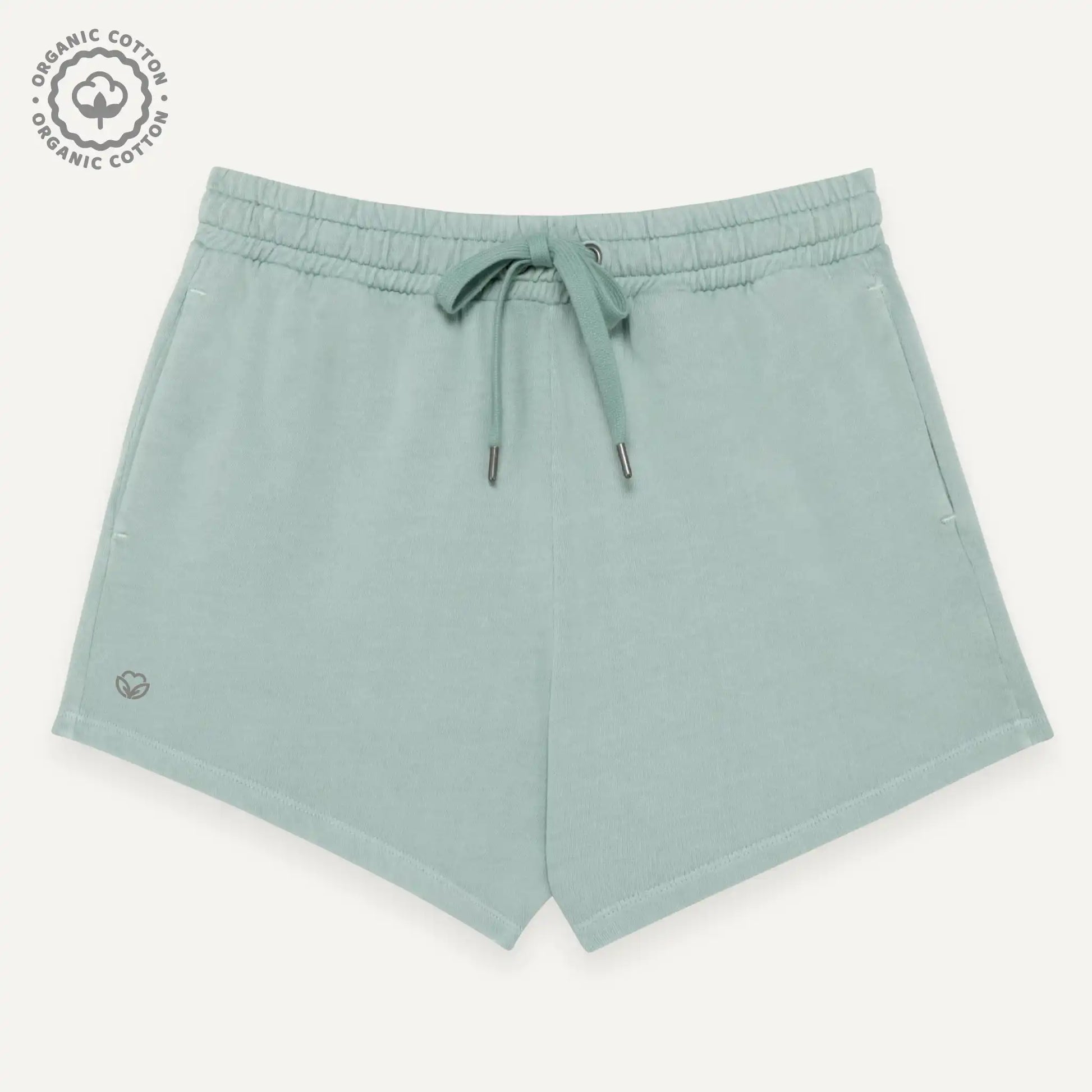 Women  Teal 100% organic shorts