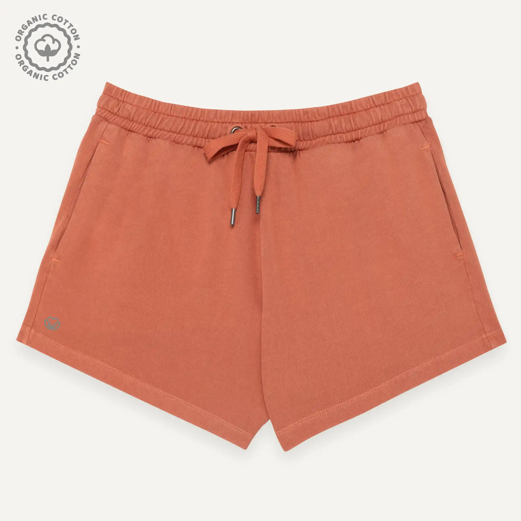 Women  Orange 100% organic shorts