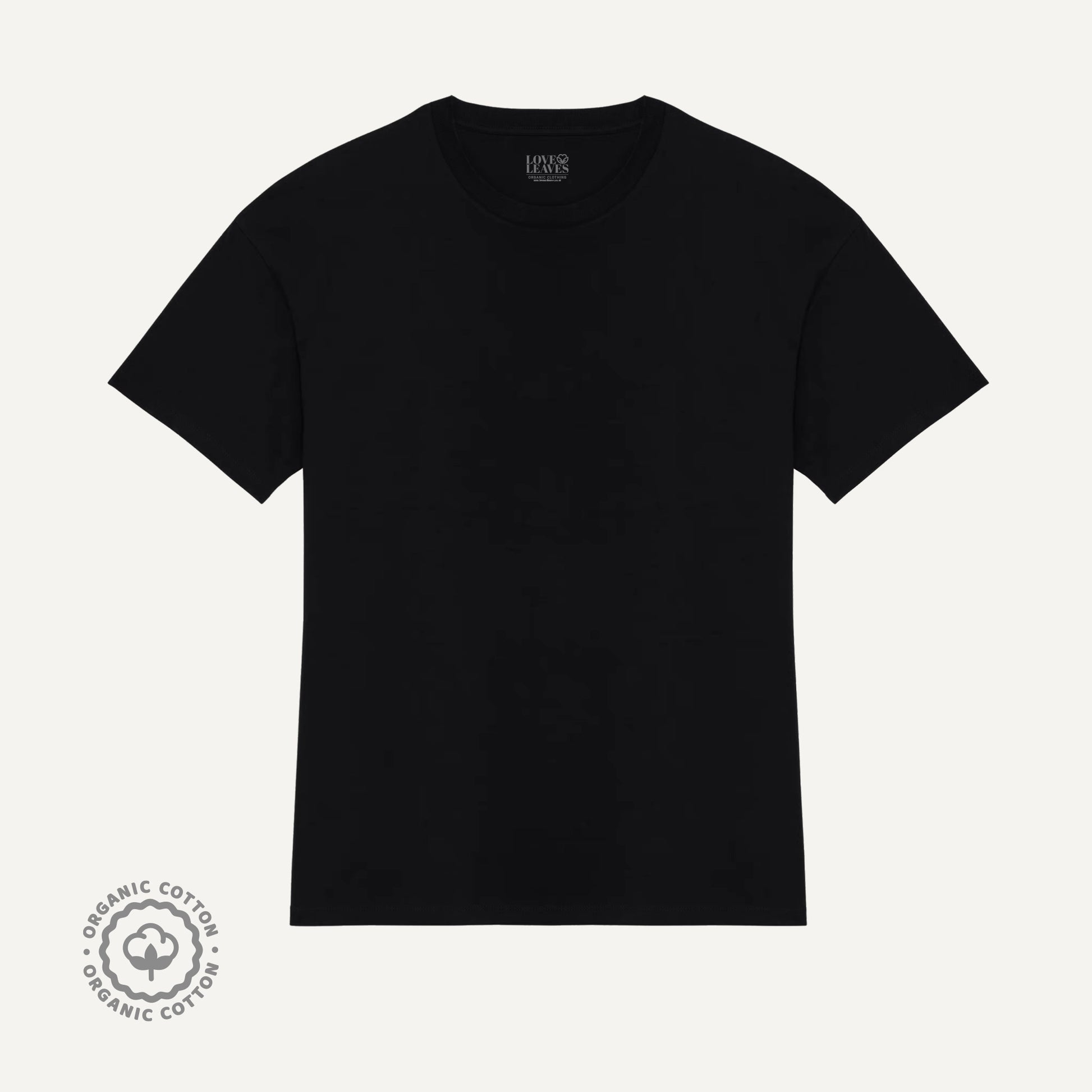 Black oversized 100% organic cotton shirt.