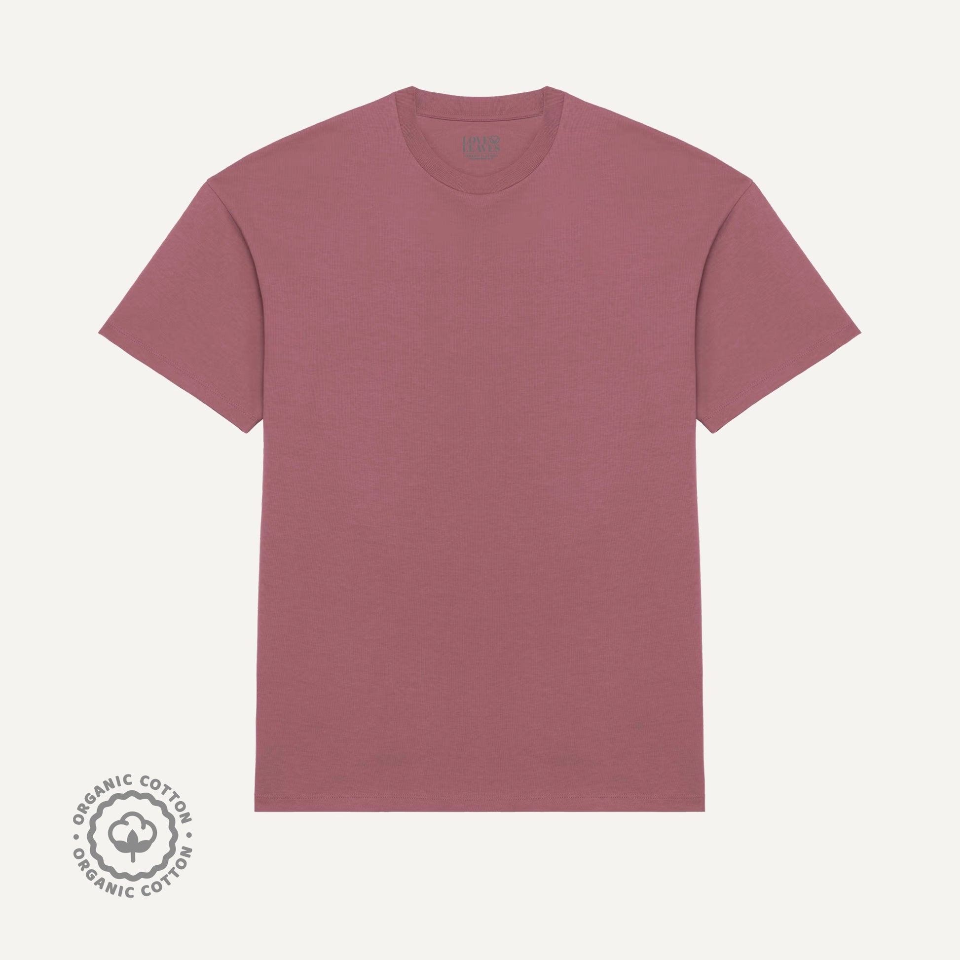 Rose Pink oversized 100% organic cotton shirt.