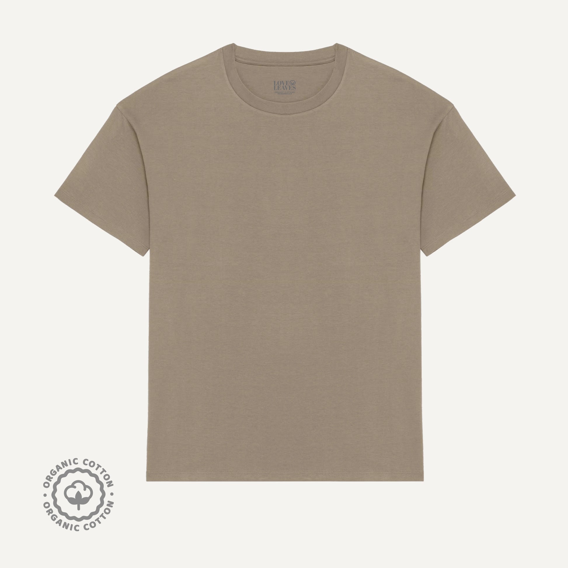 Brown oversized 100% organic cotton shirt.